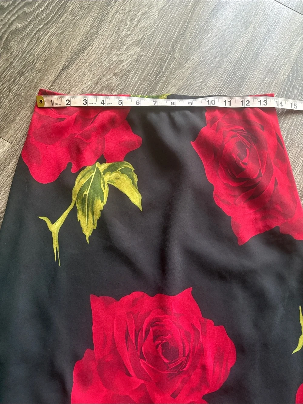 A. BYER Y2K Rose Print Midi Skirt - Picture 6 of 6
